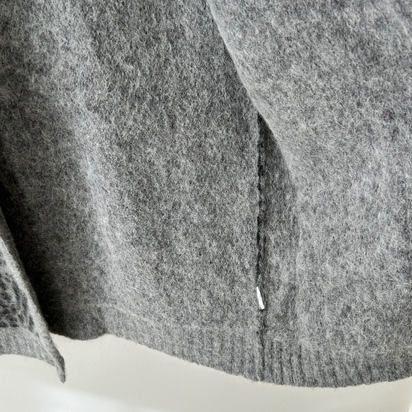 Rails Oslo Gray Animal Print Alpaca Wool Cardigan - Picture 14 of 16